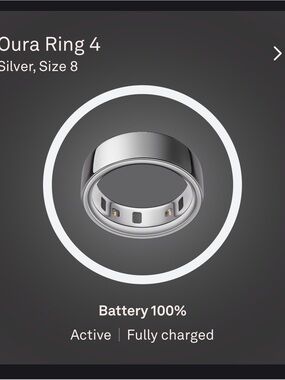 Oura Ring 4 Silver Polished Health Tracker